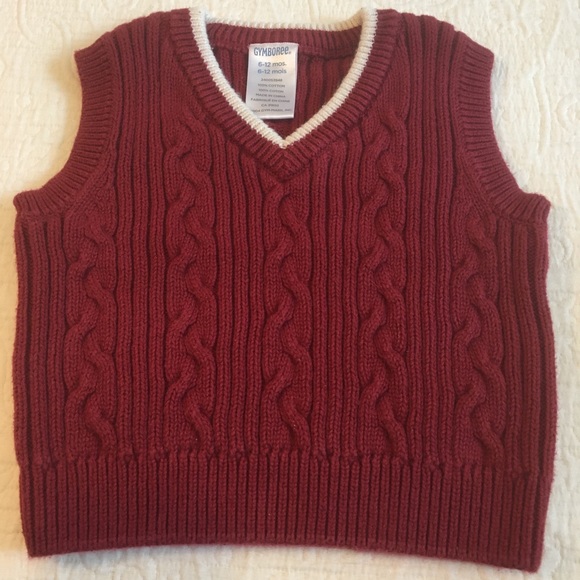 6-12m (5/$20) Cable Knit Vest by Gymboree
